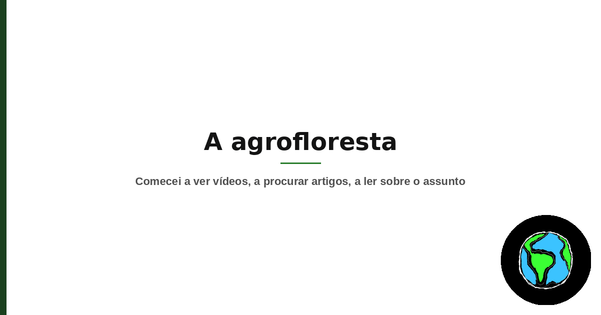 Imagem de destaque do artigo A agrofloresta