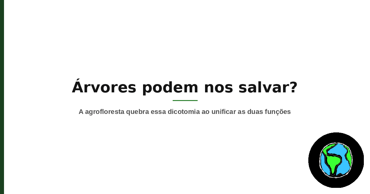 Imagem de destaque do artigo Árvores podem nos salvar?