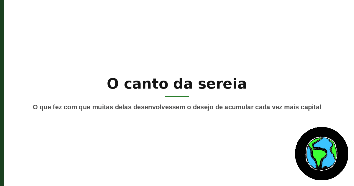 Capa do artigo O canto da sereia